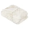 Manta de felpa beige INUIT