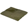 Manta de franela verde caqui 180x230cm