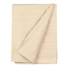 Manta de rayas beige 180x240cm