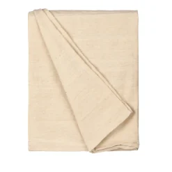 Manta de rayas beige 130x160cm