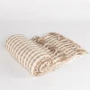 Manta ELM beige y taupe 130x160cm