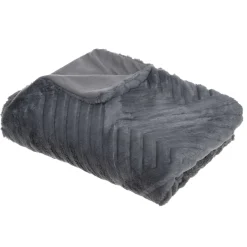Manta Geo 3D Gris 120x160Cm