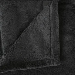 Manta Microfibra Gris Oscuro 125x150Cm