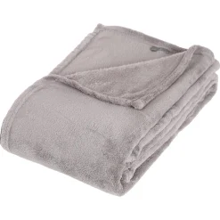Manta Microfibra Gris 125x150Cm