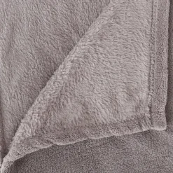 Manta Microfibra Gris 125x150Cm