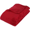 Manta Microfibra Roja 125x150Cm