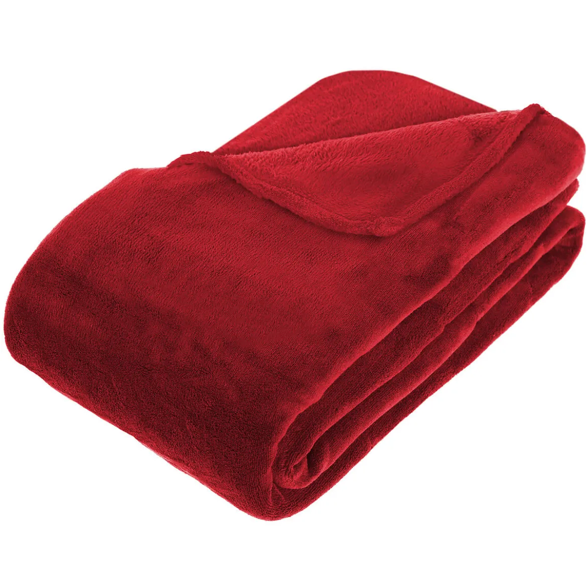 Manta Microfibra Roja 180x230Cm