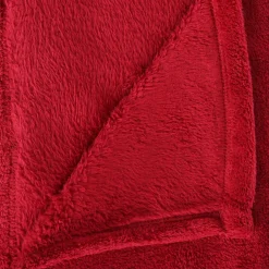 Manta Microfibra Roja 180x230Cm
