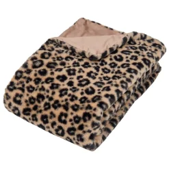 Manta ORANA leopardo pelo 120x160cm