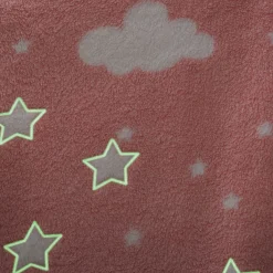 Manta Rosa Con Estrellas 150x125Cm