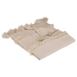 Manta Sea View C/Flecos Beige 130x180Cm