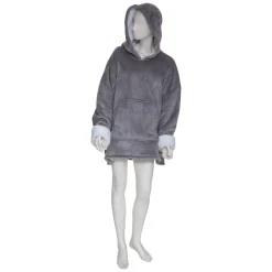 Manta Sudadera C/Capucha Gris