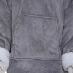 Manta Sudadera C/Capucha Gris