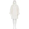 Manta Sudadera Con Capucha Bouclé Marfil