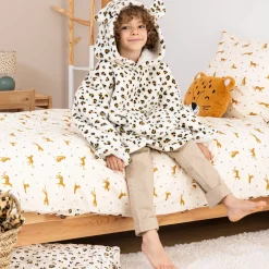 Manta Sudadera Con Capucha Leopardo