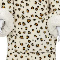 Manta Sudadera Con Capucha Leopardo