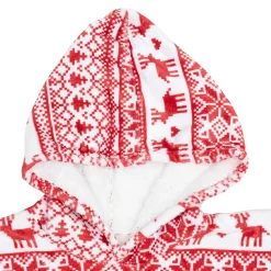 Manta sudadera con capucha navideña SCANDI 118cm