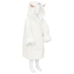 Manta Sudadera Con Capucha Oveja Blanca