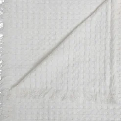 Manta The Floral Waffle Blanca 130x180cm