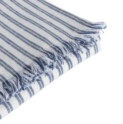 Mantel de mesa SLUB STRIPES azul 140x240cm