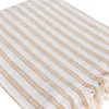 Mantel de mesa SLUB STRIPES beige 140x320cm
