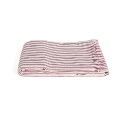 Mantel de mesa SLUB STRIPES terracota 140x240cm