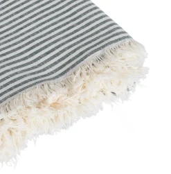 Mantel de mesa SLUB STRIPES verde 140x320cm