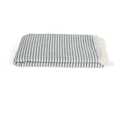 Mantel de mesa SLUB STRIPES verde 140x320cm