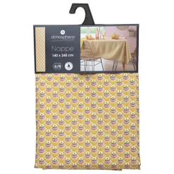 Mantel Gloria Amarillo Algodon 140x240