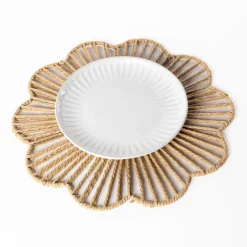 Mantel individual BLOOMY beige 38cm