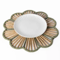 Mantel individual BLOOMY verde 38cm