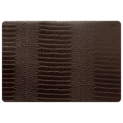 Mantel individual CROCO marrón 33x49cm