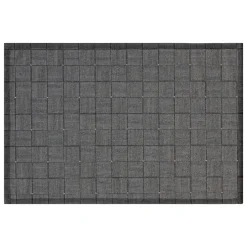 Mantel individual geométrico negro 30x45cm