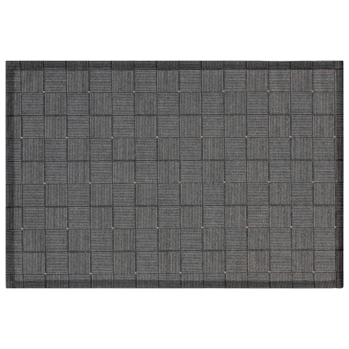 Mantel individual geométrico negro 30x45cm