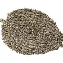 Mantel individual HOJA marrón de seagrass