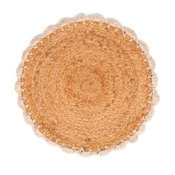 Mantel individual LAUREL beige D30cm