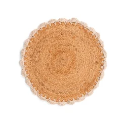 Mantel individual LAUREL beige D30cm