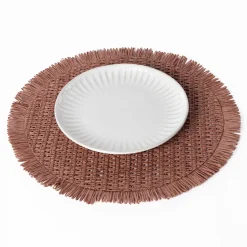 Mantel individual ORBE rojo 38cm