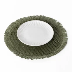 Mantel individual ORBE verde 38cm