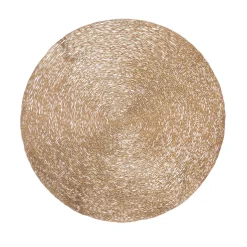 Mantel individual redondo dorado 38cm