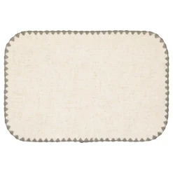 Mantel individual SANDRINE gris 30x45cm