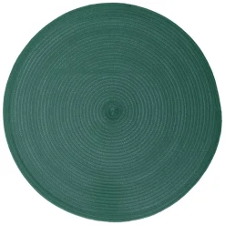 Mantel individual TEXALINE redondo verde esmeralda