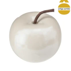 Manzana decorativa de cerámica