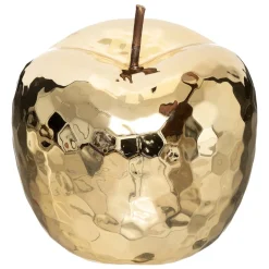 Manzana Decorativa Pamela Dorada De Cerámica