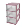 Módulo con 3 cajones rosa