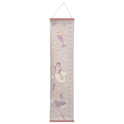 Medidor Infantil Sirena Rosa Pastel 124cm