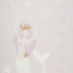 Medidor Infantil Sirena Rosa Pastel 124cm