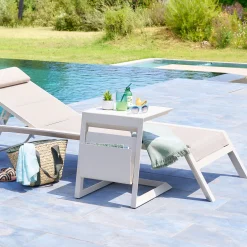 Mesa auxiliar ALLURE argile de aluminio