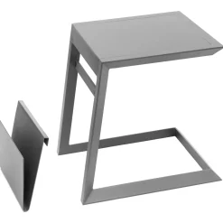Mesa auxiliar ALLURE graphite de aluminio