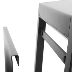 Mesa auxiliar ALLURE graphite de aluminio